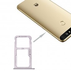 За Huawei нова SIM Card Tray & SIM / Micro SD карта тава (сиво)
