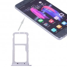 Für Huawei Honor 9 SIM-Karten-Behälter und SIM / Micro SD-Karten-Behälter (grau)