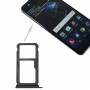 За Huawei P10 Plus SIM Card Tray & SIM / Micro SD карта тава (черен)