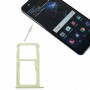 Per Huawei P10 Slot per scheda SIM e SIM / Micro vassoio di carta di deviazione standard (verde)
