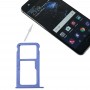 Per Huawei P10 Slot per scheda SIM e SIM / Micro vassoio di carta di deviazione standard (blu)
