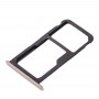 För Huawei P10 Lite SIM-kort fack & SIM / Micro SD-kort fack (Guld)