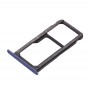För Huawei P10 Lite SIM-kort fack & SIM / Micro SD-kort fack (blå)