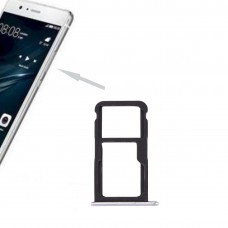 Dla Huawei P10 Lite SIM Gniazdo karty SIM i / Micro SD Gniazdo karty (biały)