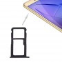 Для Huawei Honor 8 Lite / P8 Lite 2017 года SIM-карты лоток и SIM / Micro SD Card Tray (черный)