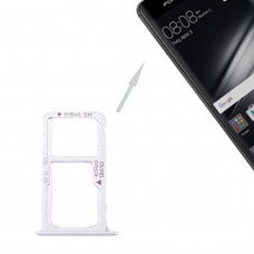 Para Huawei mate 9 Bandeja de tarjeta SIM y SIM / bandeja de tarjeta Micro SD (blanco)