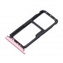 Para Huawei 2 Bandeja nova tarjeta SIM y SIM / bandeja de tarjeta Micro SD (de oro rosa)