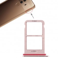 SIM ბარათის Tray + SIM ბარათის უჯრა Huawei მათე 10 Pro (ვარდისფერი)