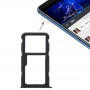 La bandeja de tarjeta SIM bandeja de tarjeta SIM + / bandeja de tarjeta Micro SD para Huawei Honor Juega 7X (Negro)