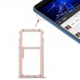 SIM-kort fack + SIM-kort fack / Micro SD-kort fack för Huawei Honor Play 7X (Guld)