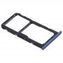 La bandeja de tarjeta SIM bandeja de tarjeta SIM + / bandeja de tarjeta Micro SD para Huawei Honor Juega 7X (azul)