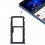SIM ბარათის Tray + SIM ბარათის Tray / Micro SD Card Tray for Huawei Honor თამაში 7x (Blue)