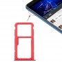 SIM-korttipaikka + SIM-korttipaikka / Micro SD-kortin lokero Huawei Honor Play 7X (punainen)