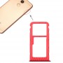 SIM-Karten-Behälter + SIM-Karte Tray / Micro SD-Karten-Behälter für Huawei Honor V9 Play (rot)