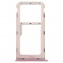 Slot per scheda SIM + Slot per scheda SIM / Micro SD vassoio di carta per Huawei Honor 6A (colore rosa)