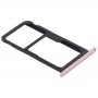 Bandeja Bandeja de tarjeta SIM + Tarjeta SIM / bandeja de tarjeta Micro SD para Huawei Nova Lite (rosa)