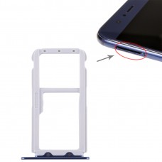 SIM karta Tray + SIM karty zásobník / Micro SD Card Tray pro Huawei Honor V9 (modrá)