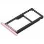 SIM-карти лоток + SIM-карти лоток / Micro SD-карти лоток для Huawei Насолоджуйтесь 6s (рожевий)