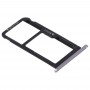 SIM Card Tray + SIM Card Tray / Micro SD Card Tray for Huawei Enjoy 6s (Grey)