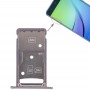 2 SIM kort facket / Micro SD-kort facket för Huawei Njut 6 / AL00 (Grå)