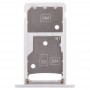 2 SIM kort facket / Micro SD-kort facket för Huawei Njut 6 / AL00 (vit)