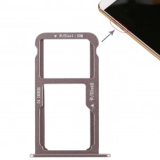 SIM Card Tray + SIM Card Tray / Micro SD Card for Huawei G9 Plus (Mocha Gold)
