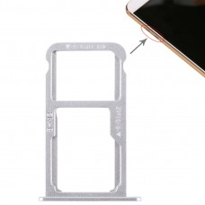 SIM ბარათის Tray + SIM ბარათის Tray / Micro SD ბარათის Huawei G9 Plus (Silver)