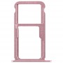 Bandeja Bandeja de tarjeta SIM + Tarjeta SIM / tarjeta Micro SD para Huawei Honor 8 (rosa)