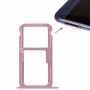 SIM-карты лоток + SIM-карты лоток / Micro SD Card для Huawei Honor 8 (розовый)
