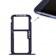 SIM-kort fack + SIM-kort fack / Micro SD-kort för Huawei Honor 8 (blå)