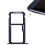 Bandeja Bandeja de tarjeta SIM + Tarjeta SIM / tarjeta Micro SD para Huawei Honor 8 (Azul)