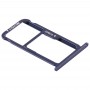 Bandeja Bandeja de tarjeta SIM + Tarjeta SIM / tarjeta Micro SD para Huawei Honor 8 (Azul)