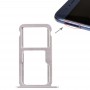 Bandeja Bandeja de tarjeta SIM + Tarjeta SIM / tarjeta Micro SD para Huawei Honor 8 (plata)