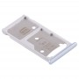 SIM ბარათის Tray + SIM ბარათის Tray / Micro SD Card Tray for Huawei Honor 5C (Silver)