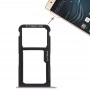 SIM-kort fack + SIM-kort fack / Micro SD-kort för Huawei P9 Lite (rosa)