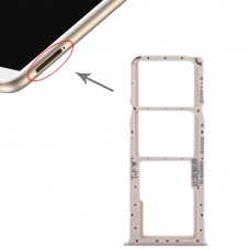 2 SIM Card Tray + Micro SD Card Tray for Huawei Enjoy 8 Plus(Gold) 