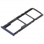 2 SIM Card Tray + Micro SD Card Tray for Huawei Enjoy 8 Plus(Blue)