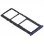 2 SIM ბარათი Tray + Micro SD Card Tray for Huawei იხალისეთ 8 Plus (Blue)