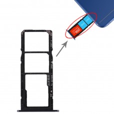 SIM картата тава + SIM Card Tray + Micro SD карта за Huawei Honor 7А (черен)