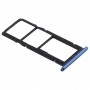 SIM vassoio di carta + vassoio di carta di SIM + Micro SD Card per Huawei Honor 7A (blu)