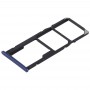 2 SIM Card Tray + Micro SD Card Tray for Huawei Honor Play 7C(Blue)