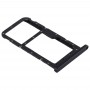 SIM-карта лоток + SIM-карта лоток / Micro SD Card для Huawei P20 Lite / Nova 3х (чорний)