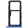 SIM ბარათის Tray + SIM ბარათის Tray / Micro SD ბარათის Huawei P20 Lite / Nova 3e (Blue)