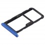 SIM-карта лоток + SIM-карта лоток / Micro SD Card для Huawei P20 Lite / Nova 3х (синий)