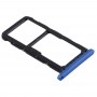 Carte SIM Bac + carte SIM Plateau / Micro SD pour Huawei P20 Lite / Nova 3e (Bleu)