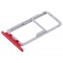 2 SIM ბარათი Tray / Micro SD Card Tray for Huawei Nova 2s (წითელი)