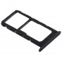 Bandeja Bandeja de tarjeta SIM + Tarjeta SIM / tarjeta Micro SD para Huawei Honor 9 Lite (Negro)