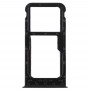 SIM ბარათის Tray + SIM ბარათის Tray / Micro SD ბარათის Huawei P ჭკვიანი (იხალისეთ 7S) (შავი)