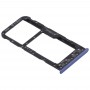 SIM karta Tray + SIM karty zásobník / Micro SD karta pro Huawei P Smarta (Enjoy 7S) (modrá)