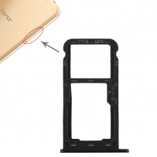 SIM Card Tray + SIM Card Tray / Micro SD Card for Huawei Enjoy 7 (Black)
